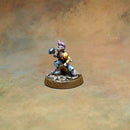 Halfling female Bard/Singer (32mm scale presupported miniature)