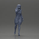 Elegant Teacher in White Coat Gesturing with Confidence and Professionalism - Only-Games