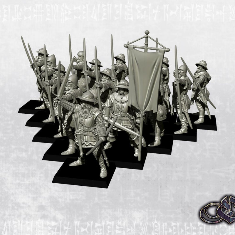 Archers on Foot - Complete Regiment - 34mm (Fantasy Scale) - Only-Games