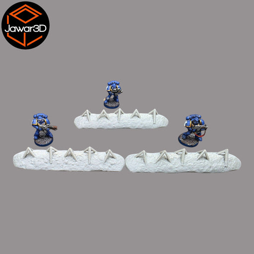 Buried Spikes x3 - 28mm Wargaming Scatter Terrain Scenery Tabletop Miniature - Only-Games