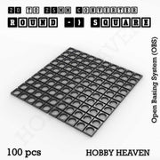 Round to Square Bases Shape and Size Converters 3d Print Full Range - Only-Games