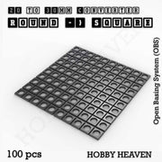Round to Square Bases Shape and Size Converters 3d Print Full Range - Only-Games