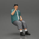 Gangster homie in cap backwards Sitting On the car And Smoking Cigar - Only-Games