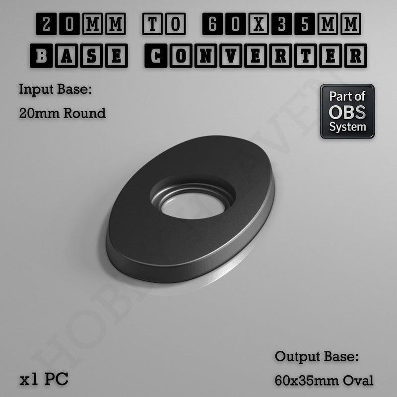Round To Oval Bases Size Converters 3d Print Full Range - Only-Games