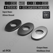 Round To Oval Bases Size Converters 3d Print Full Range - Only-Games