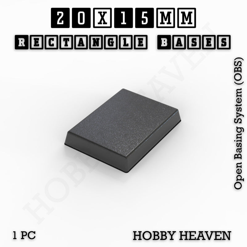 Rectangle Bases Range Sizes - 75x30mm to 125x40mm Medium Sizes 3d Print Full Range Tabletop Games - Only-Games