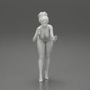 Naked woman washing car with sponge - Only-Games