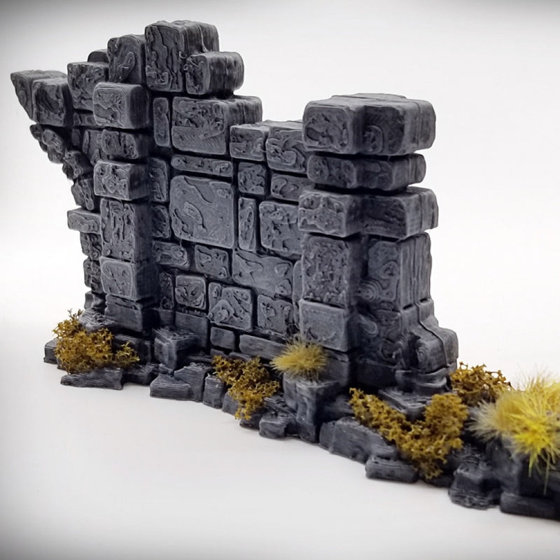 Half Arch Door Wall: Ancient Ruins Terrain Set - Only-Games