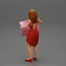 travel woman in dress with sun glasses holding a map and looking to the map - Only-Games