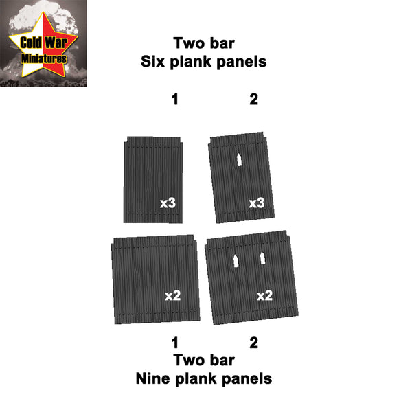 Two bar panels - flat - Only-Games