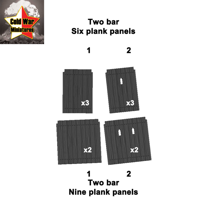 Two bar panels - flat - Only-Games