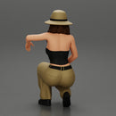 gangster homie lowrider girl in hat sitting beside car - Only-Games