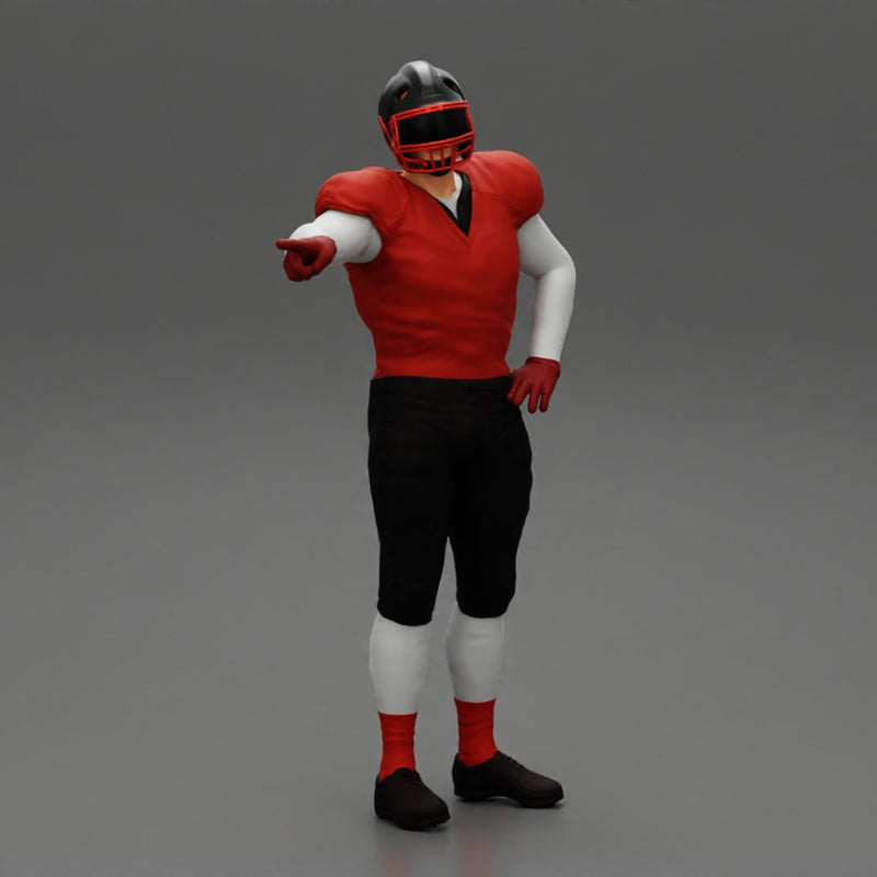 Rugby player standing pointing to the ball - Only-Games