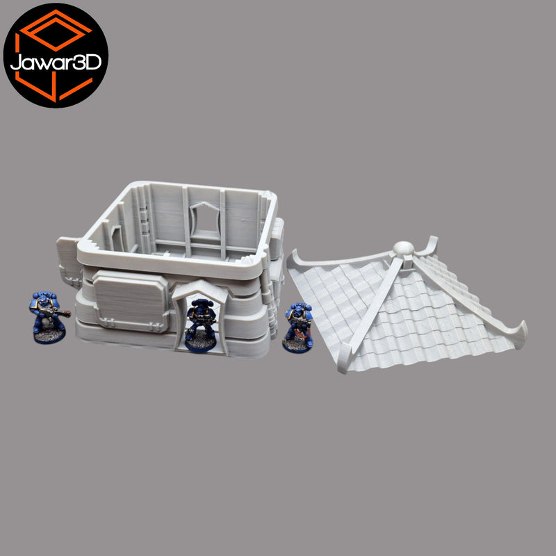 Eldrin Temple - 28mm Wargaming Scatter Terrain Scenery Tabletop Miniature - Only-Games