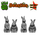 Basing Beasties - 4 Bunny Rabbits - Only-Games
