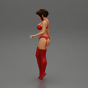 Sexy Girl standing in lingerie bikini - Only-Games