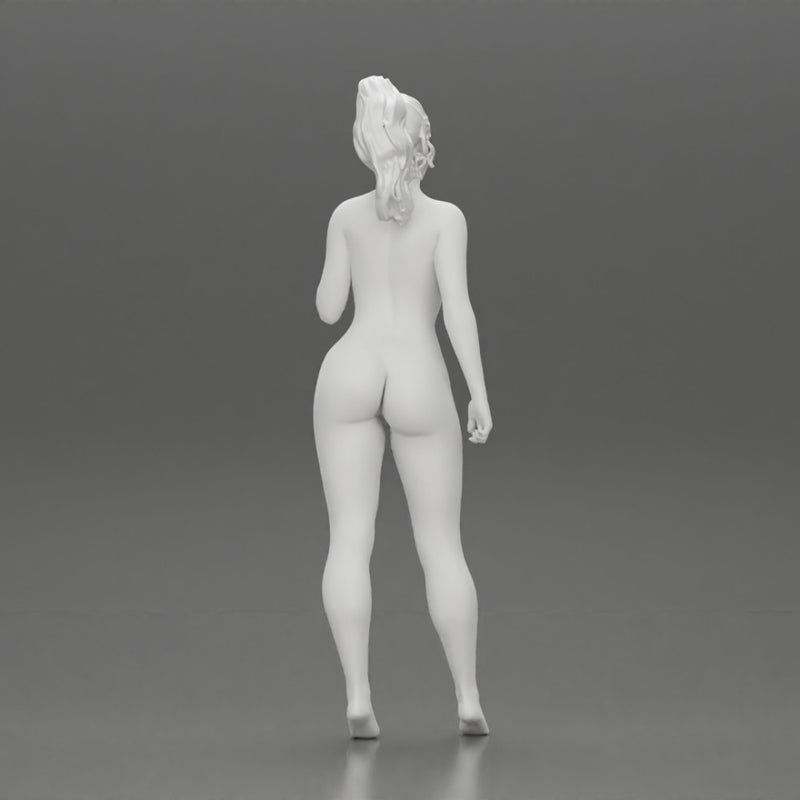 Naked girl standing on the beach - Only-Games