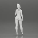 Naked girl standing on the beach - Only-Games