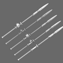 Cyber Samurai Yari Spears RIGHT - Only-Games