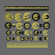 Yellow Lads Klan Symbols - Only-Games