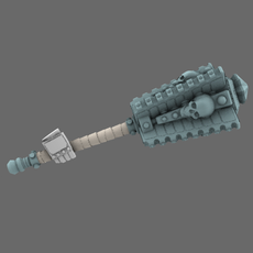 Cyber Samurai Greater Tetsubo RIGHT - Only-Games