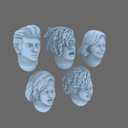 Galactic Boy Band Exposed Glam Rocker Heads - Only-Games