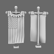 Patriotic Knights Old Glory Back Banner - Only-Games