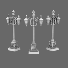 Grim Dark Americana Street Lamps - Only-Games