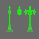 Grim Dark Americana Street Lamps - Only-Games
