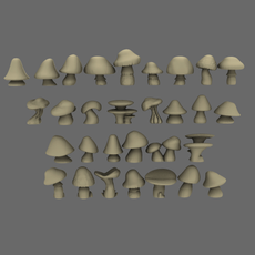 BWTF Scenics Mushroom Basing Items - Only-Games