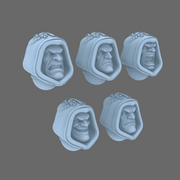Arthurian Knights V10 Hooded Faithful Heads - Only-Games