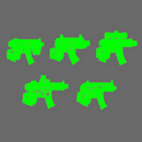 Space Knights MPX Style Pistol LEFT - Only-Games