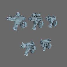 Space Knights MPX Style Pistol RIGHT - Only-Games