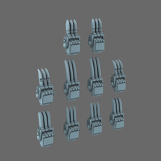 Cyber Samurai Tekko Melee Hand Weapons - Only-Games