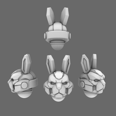 Mecha Furry V10K Bunny Mech Helmets - Only-Games
