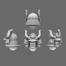 Cyber Samurai V2 Metal Storm Samurai Helmet - Only-Games