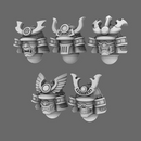 Cyber Samurai V2 Metal Storm Samurai Helmet - Only-Games