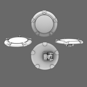 Space Knights Domed Shield Type B LEFT - Only-Games