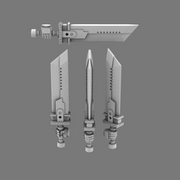 Space Knights Fantasy Cloud Sword RIGHT - Only-Games