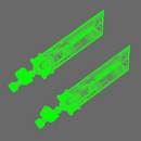 Space Knights Fantasy Cloud Sword RIGHT