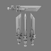 Space Knights Fantasy Cloud Sword LEFT - Only-Games