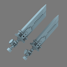 Space Knights Fantasy Cloud Sword LEFT - Only-Games