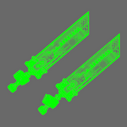 Space Knights Fantasy Cloud Sword LEFT - Only-Games