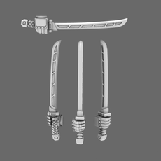 Cyber Samurai Techno Katana Type A RIGHT - Only-Games