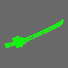 Cyber Samurai Techno Katana Type A RIGHT - Only-Games