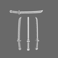 Cyber Samurai Techno Katana Type A NOHAND - Only-Games