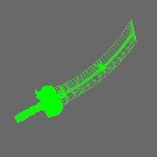 Cyber Samurai Demon Dog Sword NOHAND - Only-Games