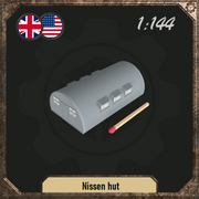 1/144 Nissen hut (Quonset Hut) - Only-Games