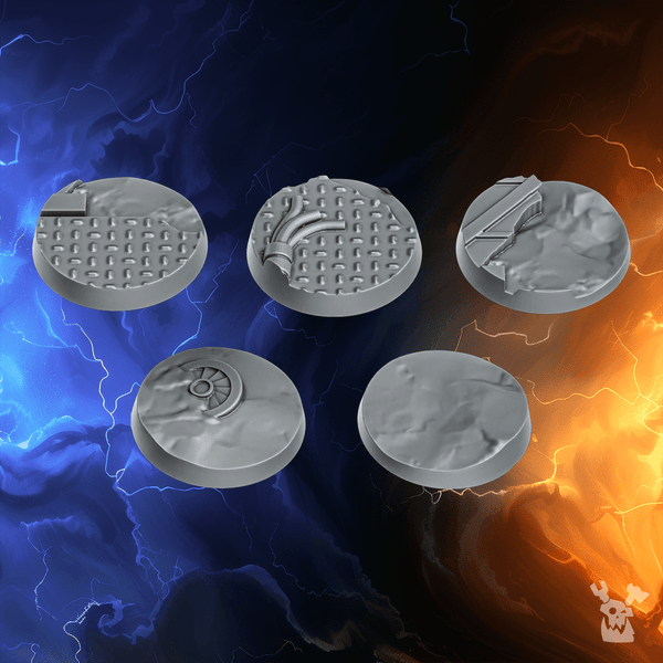 Millennium Wars Bases Set x5 #2 (32mm)