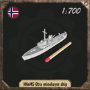 1/700 HNoMS Otra minelayser ship - Only-Games